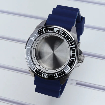 Diving Case 43mm Watch Case Sapphire Glass For Mod Samurai NH35 NH36 NH38 NH34