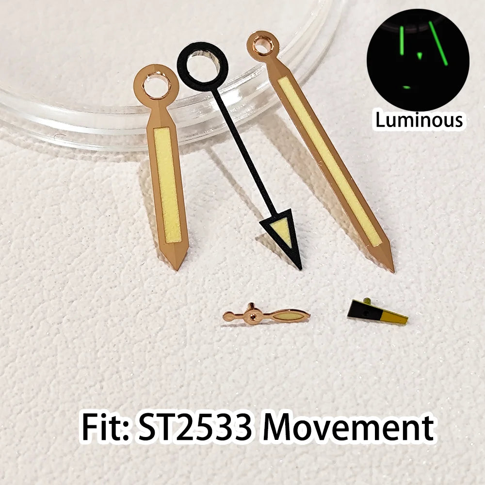 C3 Green Luminous Watch Hands Pointer Men's Watch For ST2555/ST2533/ST2557/6497