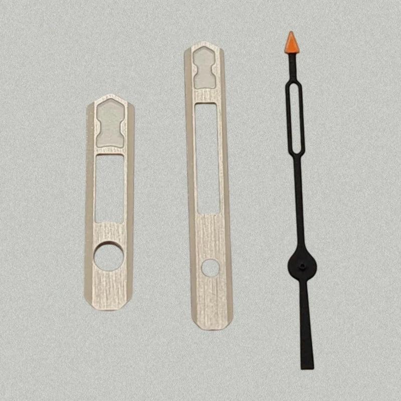 Modified Green Luminous Black-Orange Second Hand Watch Hands for NH35/NH36/4R/7S