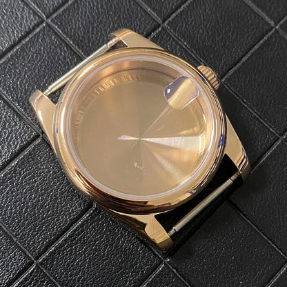 36/39mm Rose Gold Case Oyster Watch Case with Sapphire Crystal for NH35/NH36/4R