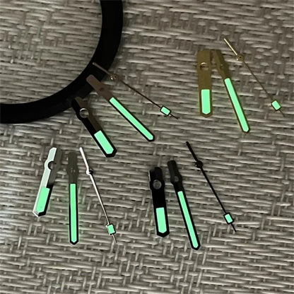 Green Luminous Hands for NH35 NH36 NH34 Movement Triangular Second Hand