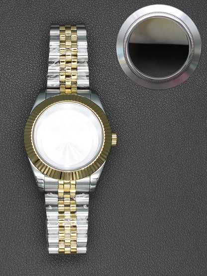 36/40mm Watch Case Sapphire Glass For nh35 nh36 Miyota 8215 28.5mm Dial Datejust