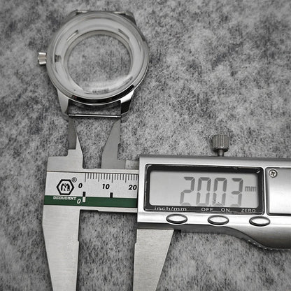 40mm  Steel Watch Case Dial Hands Kit for NH36 NH38 Bubble Mirror Shell Kit
