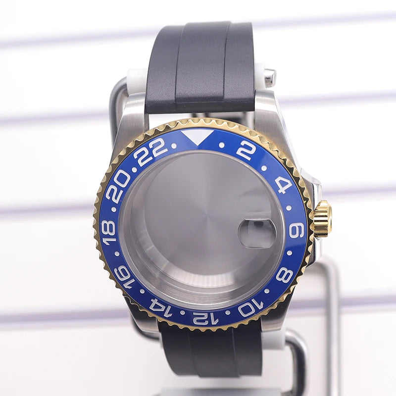 40mm Watch Case For nh35 nh36 nh34/38 Miyota8215 Eta2824 GMT SUB Case 120clicks