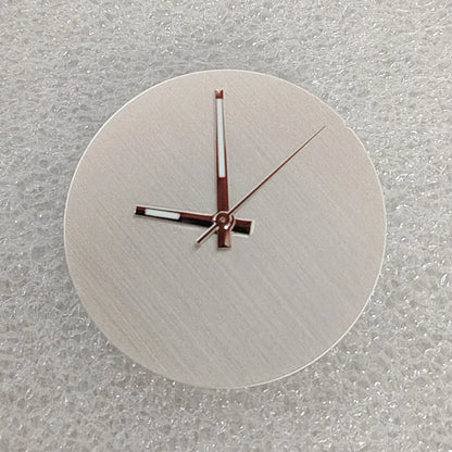 Solid Color No Date Vertical Striped Texture Watch dial with Hands for NH35/36