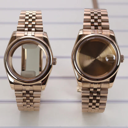 36/39mm Watch Cases Sapphire Glass For NH34 NH35 NH36 Miyota 8215 Oyster