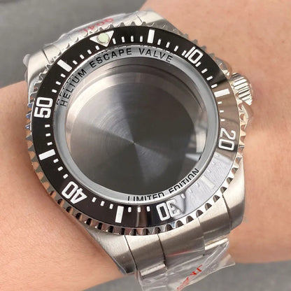 43mm Watch Case with Sapphire Fit DEEP Sea Homage for NH34/35/36 ETA 2824 2836