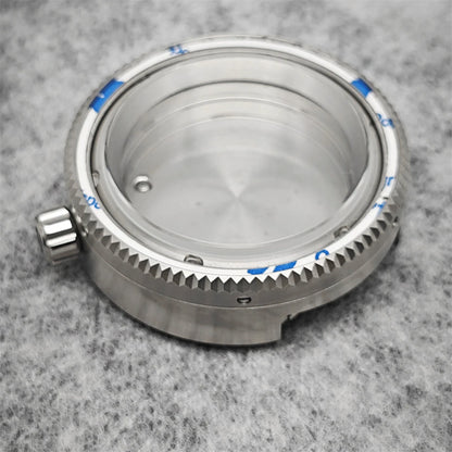42MM Watch Case Steel Cylinder Case with Sapphire Crystal for NH35/NH36/4R/7S