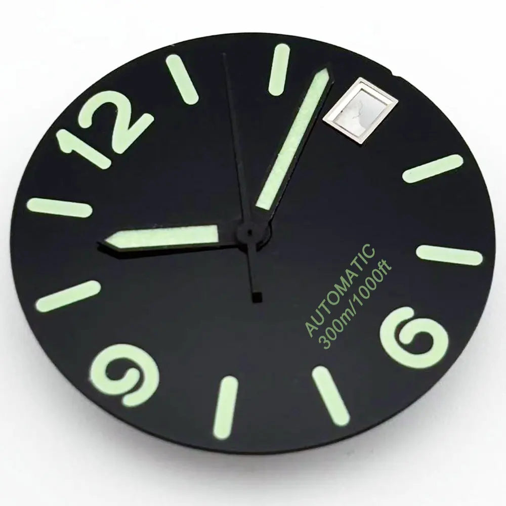Multicolor Font 28.5mm Watch Dial C3 Green Luminous for NH35 NH36 Movement