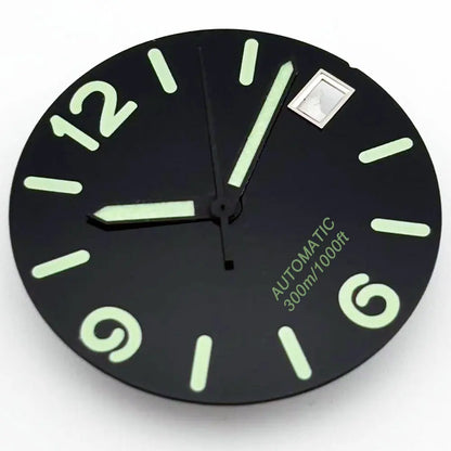 Multicolor Font 28.5mm Watch Dial C3 Green Luminous for NH35 NH36 Movement