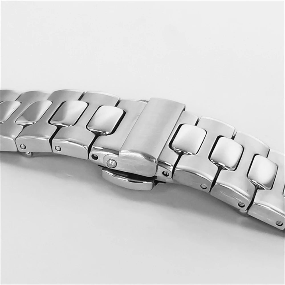 41mm Watch Case Strap for NH35 NH36 4R Transparent Back Cover Shell Watch Band