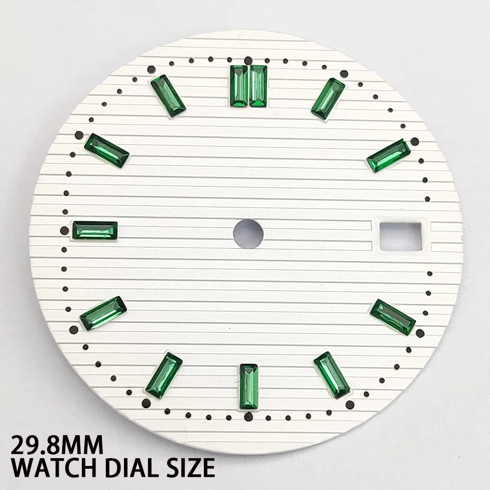 29.8MM Watch Dial Gradient Color Diamond  Modified Diving for NH35 NH36 Movement
