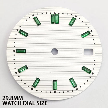 29.8MM Watch Dial Gradient Color Diamond  Modified Diving for NH35 NH36 Movement