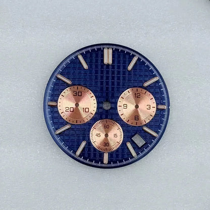 31.8mm Mechanical Timer Watch Dial And Hands Suitable For VK63 Quartz Movement