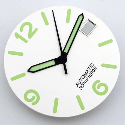 Multicolor Font 28.5mm Watch Dial C3 Green Luminous for NH35 NH36 Movement