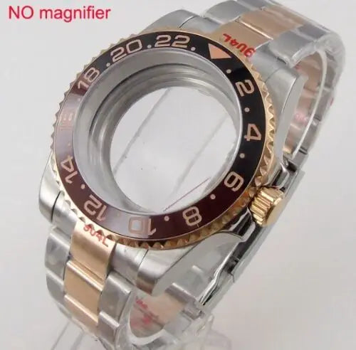 40mm Ceramic Bezel Watch Case Fit NH34 NH35 NH36 2824 2836 Miyota 8215 8205