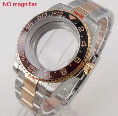 40mm Ceramic Bezel Watch Case Fit NH34 NH35 NH36 2824 2836 Miyota 8215 8205