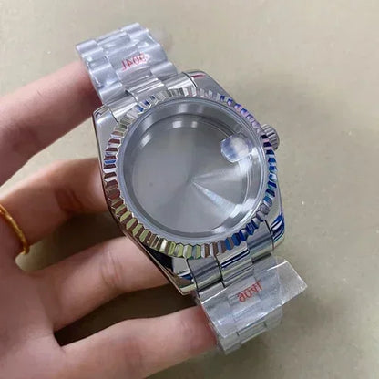 36mm/39mm Stainless Steel Watch Case Set with Calendar Window for NH35/36