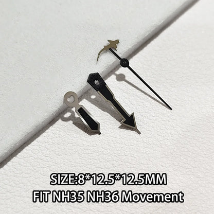 Watch Hands Luminous Suitable For NH35 NH36 Movement Personalized Second Hand