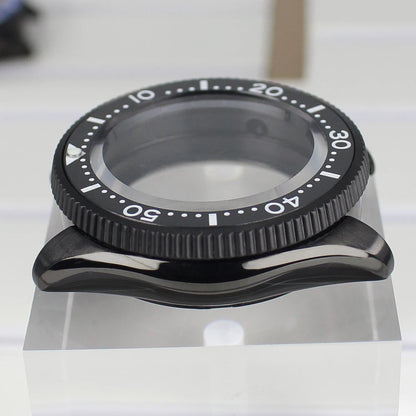 38mm Ceramic Bezel Watch Case For Nh35 Nh36 4R36 For Mod Skx Sapphire Glass