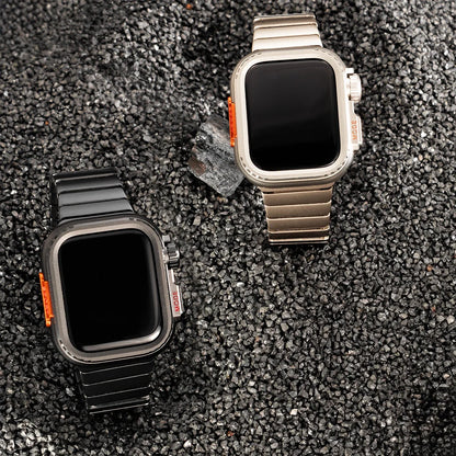 Steel Case+Strap for Apple Watch Metal Band Protective Shell  Series 10 9 8