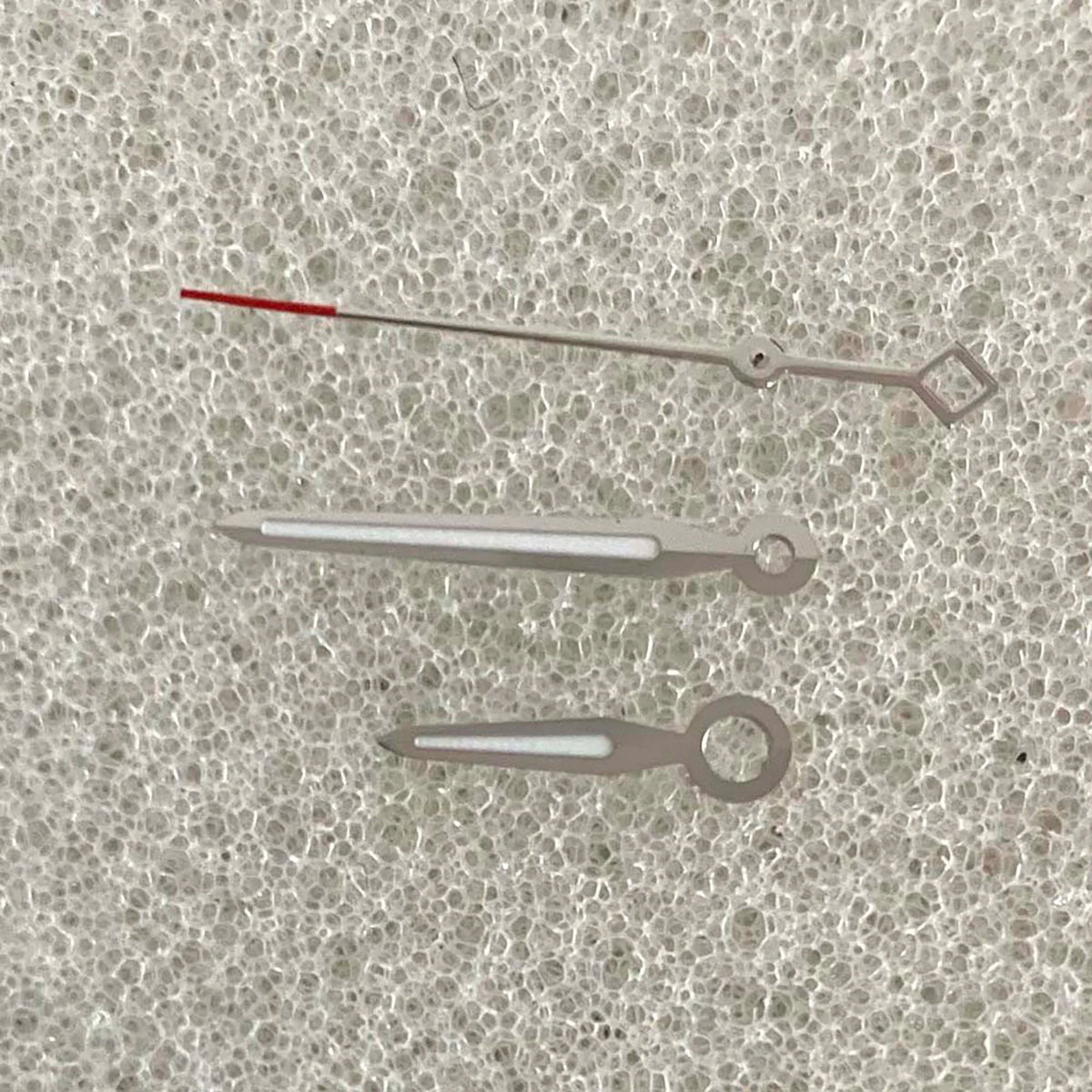 Green Luminous Watch Hands for NH35/NH36/4R/7S Silver Red Second Hand 3Pins