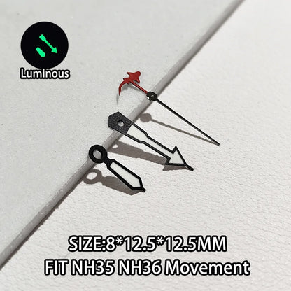 Watch Hands Luminous Suitable For NH35 NH36 Movement Personalized Second Hand