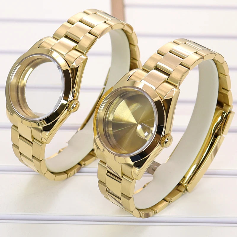 36/39mm Watch Cases and Strap Sapphire Glass For NH35 NH36 NH34 NH38 Miyota 8215