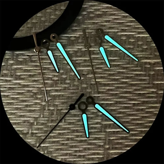 BGW9 Blue Luminous Watch Hands Set for NH34 NH35 NH36 4R35 4R36 Movement