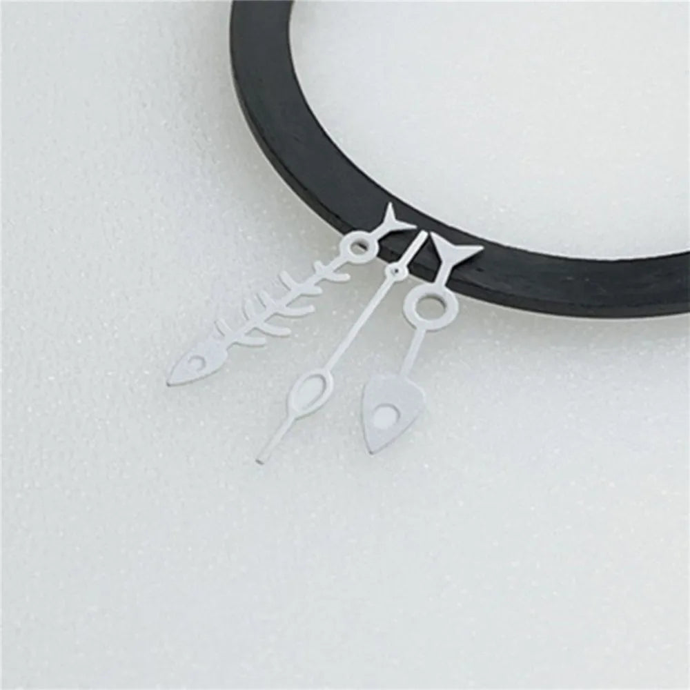 Strong Blue Luminous Fishbone Watch Hands for NH35 NH36 4R35 4R36 Diving Part