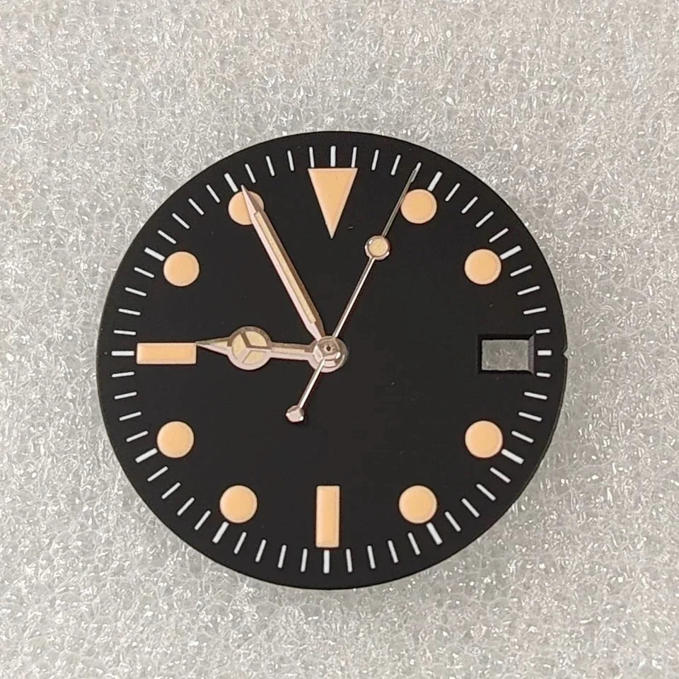 28.5mm Retro Submarine Dial And Hand With 369 Digits Suitable For NH34 NH35 NH36