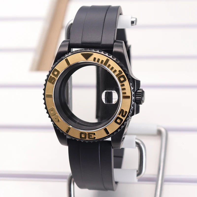 40mm SUB Diving Watch Case Strap For NH35 NH36 NH34 8215 Eta 2824 28.5mm Dial