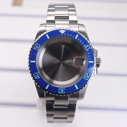 40mm Diver Watch Case Sapphire For NH34/35/36 4R36 8215 Eta 2824 C3 Bezel SUB