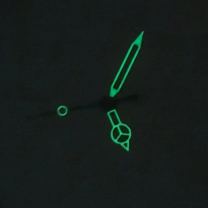 Modified Green Luminous White Edge Hollowed Watch Hands for NH35/ NH36 Movement