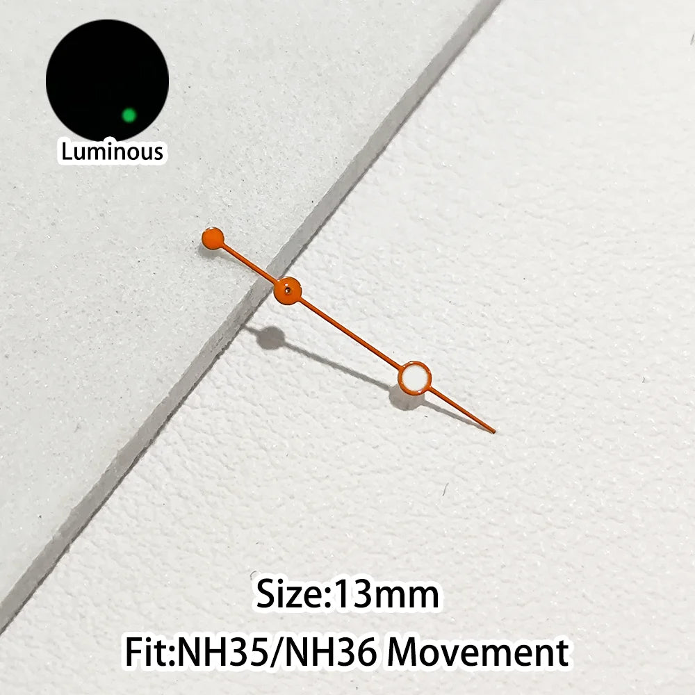Green/Blue Green Luminous Watch Hands Fit NH35 NH36 Personalized Second Hand