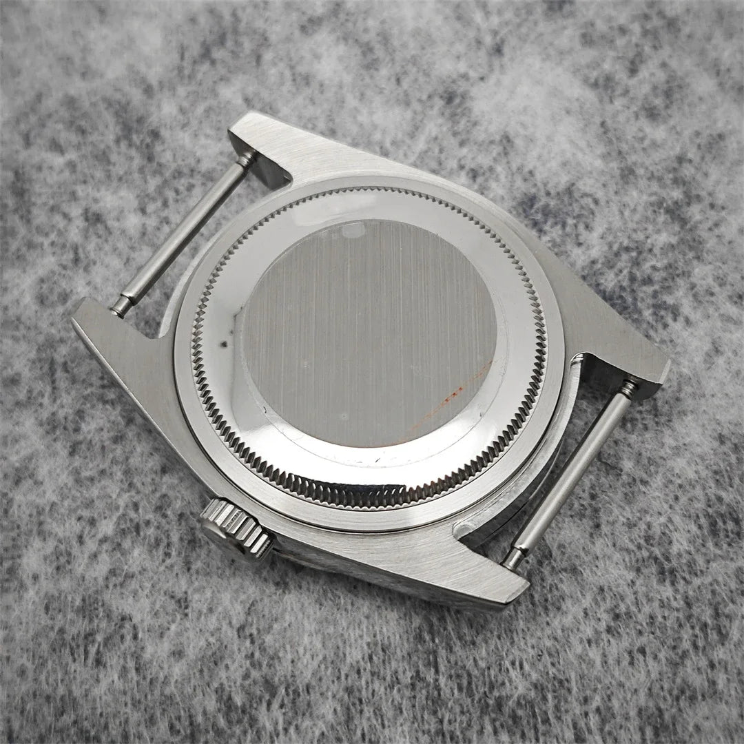 Oyster Diamond tainless Steel Watch Case with Sapphire Crystal Sfor NH35/NH36/4R