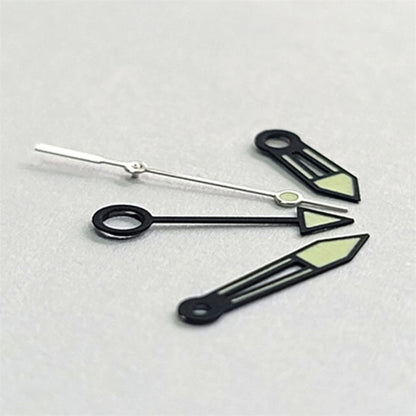 Green Luminous Watch Hands for NH34 NH35 Hour Minute Second Gmt-Hand Set 4 Pins