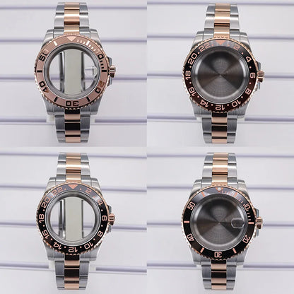 40mm Cases For NH35 NH34 NH36 NH38 NH70 Miyota8215 Eta2824 Unidirectional Bezel