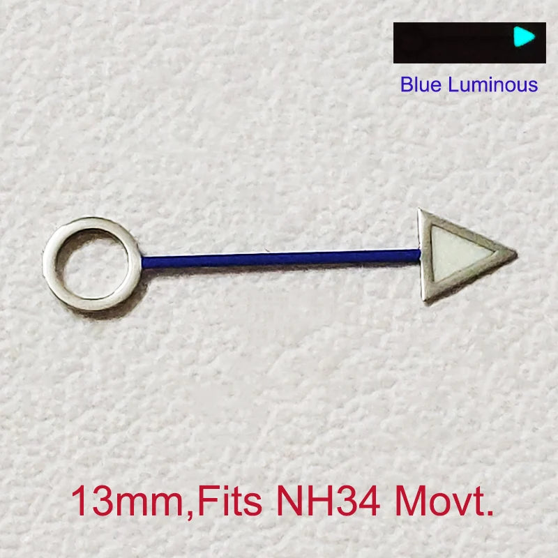 Modified BGW9 Blue Luminous GMT Watch Hands For NH34 NH35 NH36  Movement