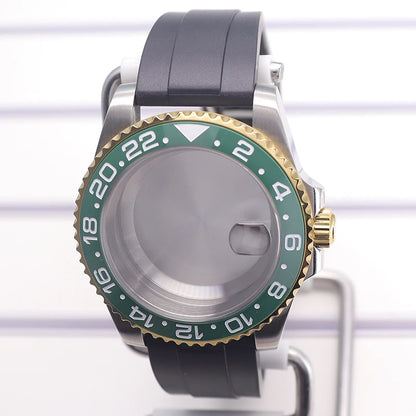 40mm Watch Case For nh35 nh36 nh34/38 Miyota8215 Eta2824 GMT SUB Case 120clicks