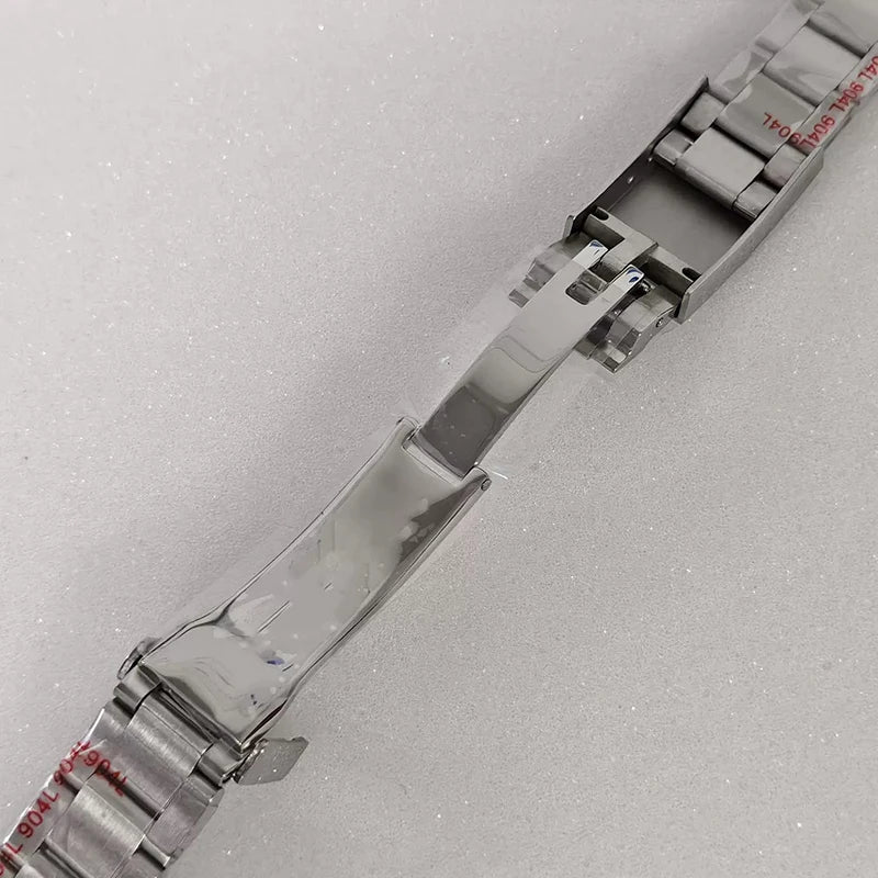 41mm Silver Watch Case+Oyster Strap+Dial+Hands 28.5mm Dial Waterproof Fit 8285