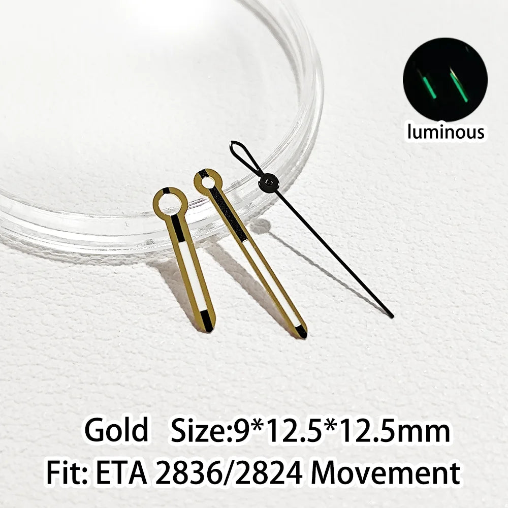 Modified Green Luminous Watch Hands Fit  ETA 2836 2824  Multiple Styles