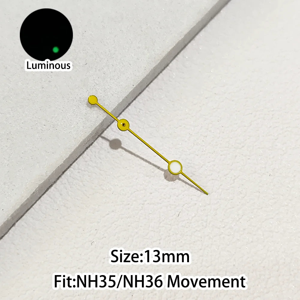 Green/Blue Green Luminous Watch Hands Fit NH35 NH36 Personalized Second Hand