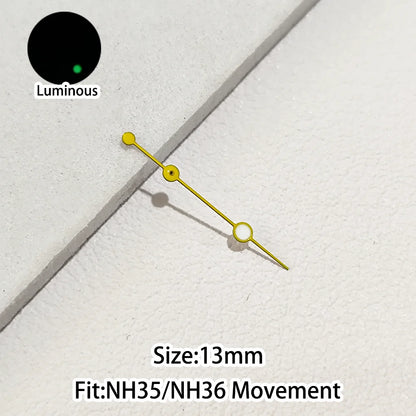 Green/Blue Green Luminous Watch Hands Fit NH35 NH36 Personalized Second Hand