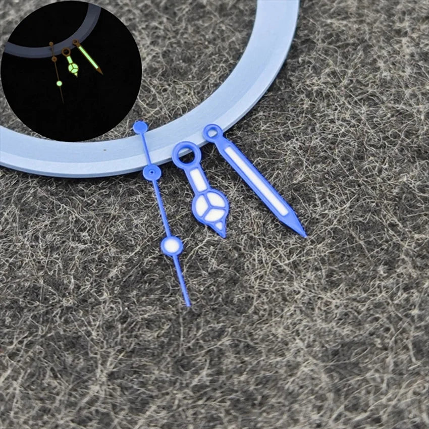 Colored Watch Hands for NH35 NH36 Movement Green Luminous Pointers Watch