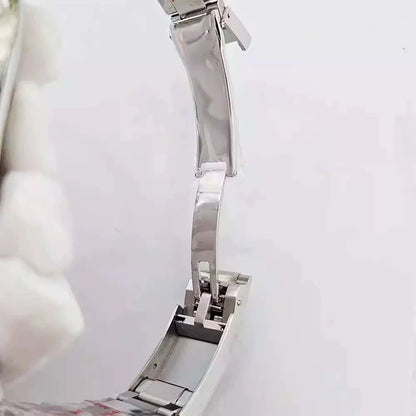316L Steel 41mm Silver Classic Style Watch Case+Strap 28.5mm Dial Fit 8285