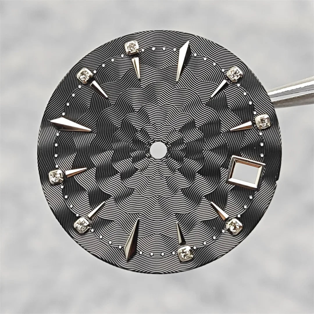 33mm Bubble Crystal Women's Cocktail Steel Watch Case for NH35/NH36/4R35A/4R36A
