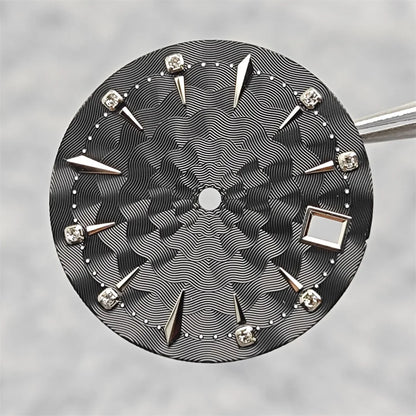 33mm Bubble Crystal Women's Cocktail Steel Watch Case for NH35/NH36/4R35A/4R36A