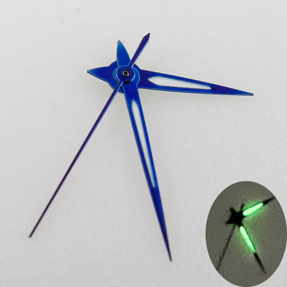 Blue Metallic Watch Hands for Japan 7S26 NH35 NH36 4R36 Automatic