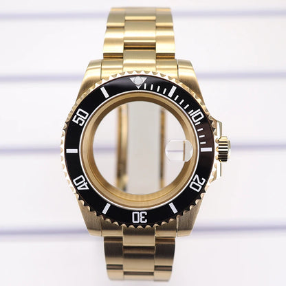 40mm Diving Watch Case Set Sapphire For NH35 NH36 NH34/38 SUB Miyota8215 Eta2824